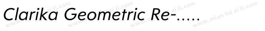 Clarika Geometric Re字体转换